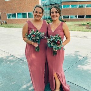 Mauve size 2 bridesmaid dress